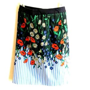 Anthropologie Postmark Floral Pencil Skirt